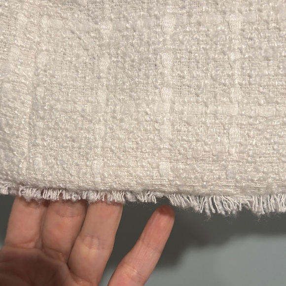 Ann Taylor Ivory Textured Tweed Blazer - Picture 9 of 11